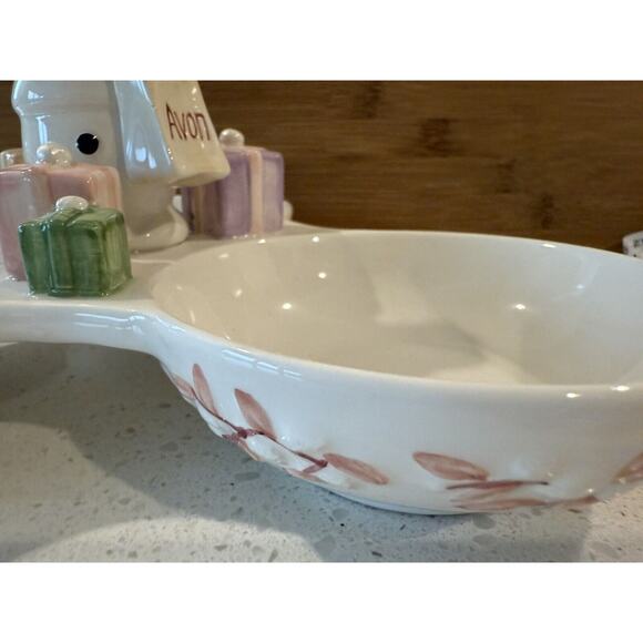 Avon‎ “Snow Lady” Ceramic Pastel Candy Dish. #2 In Series 2003 - Picture 6 of 10